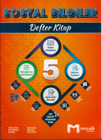 5. Sınıf Sosyal Bilgiler Defter Kitap Mozaik Yayınları Vega Efsanesi