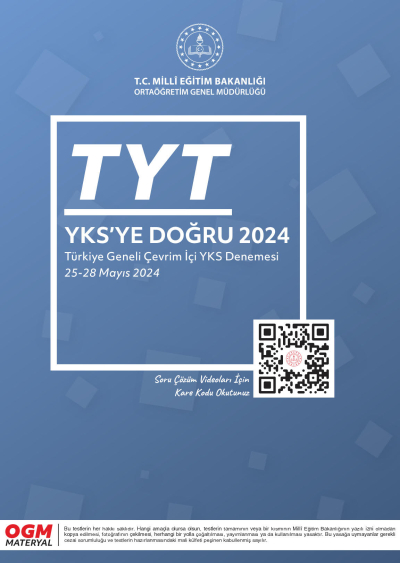 TYT YKS'ye Doğru 2024 Vega Efsanesi