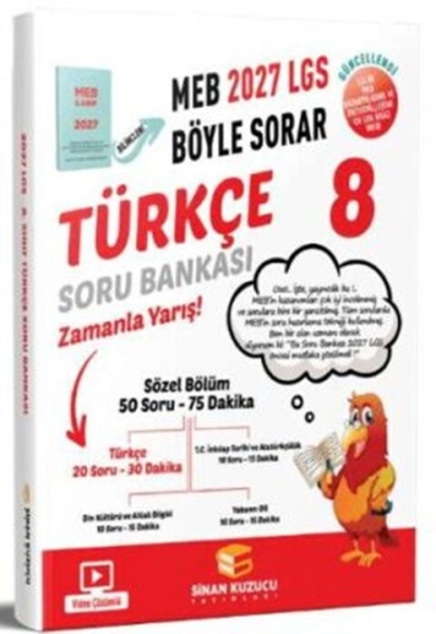 2027 8. Sınıf LGS Türkçe Soru Bankası Sinan Kuzucu Yayınları Vega Efsanesi