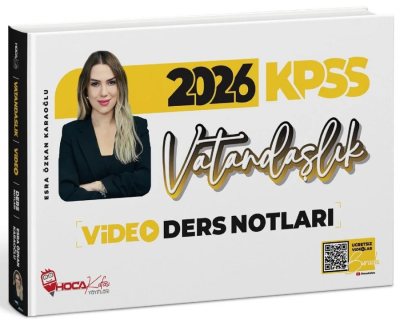 2026 KPSS Vatandaşlık Video Ders Notları Esra Özkan Karaoğlu Hoca Kafası Yayınları Vega Efsanesi