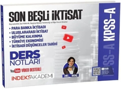 KPSS A Grubu Son Beşli İktisat Video Ders Notları Emel Aksaç İndeks Akademi Yayıncılık Vega Efsanesi