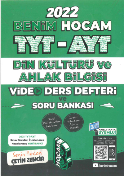 TYT AYT Din Kültürü Video Ders Notları ve Soru Bankası