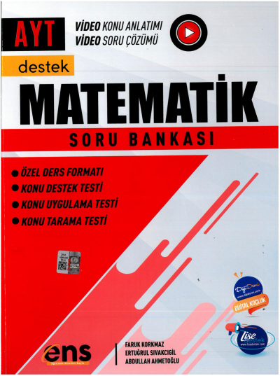 AYT Matematik Destek Soru Bankası ENS Yayınları Vega Efsanesi