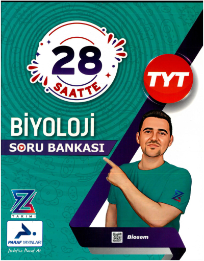 TYT 28 Saatte Biyoloji Soru Bankası PRF Paraf Yayınları Vega Efsanesi
