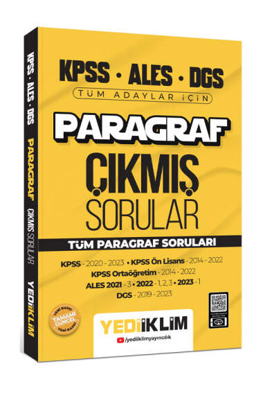 2024 KPSS ALES DGS Paragraf Konularına Göre Tamamı Çözümlü Çıkmış Sorular Vega Efsanesi