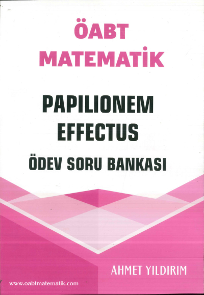 ÖABT Matematik Papilionem Effectus Ödev Soru Bankası Ahmet Yıldırım Vega Efsanesi