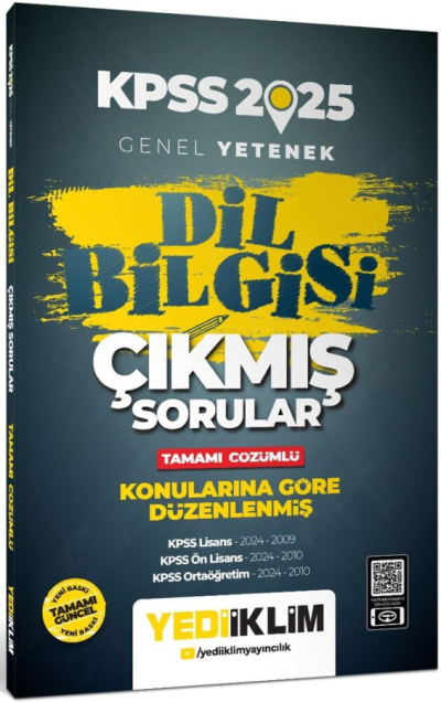 2025 KPSS Genel Yetenek Dil Bilgisi Tamamı Çözümlü Çıkmış Sorular Yediiklim Yayınları Vega Efsanesi