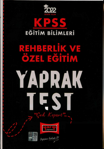 REHBERLİK VE ÖZEL EĞİTİM YAPRAK TEST