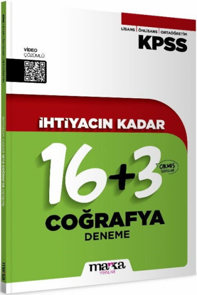 2026 KPSS İhtiyacın Kadar Coğrafya 19 Deneme Marka Yayınları Vega Efsanesi