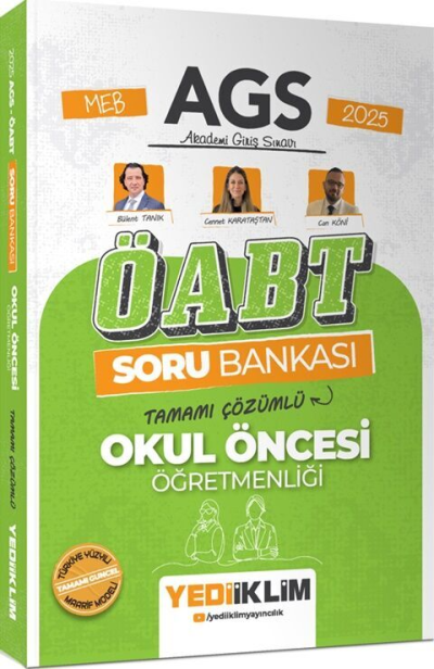 2025 MEB AGS ÖABT Okul Öncesi Öğretmenliği Tamamı Çözümlü Soru Bankası Yediiklim Yayınları Vega Efsanesi