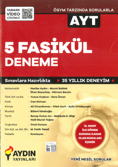 AYT 5 Fasikül Deneme Vega Efsanesi