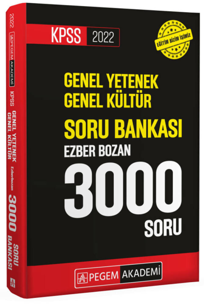 2022 KPSS Genel Yetenek Genel Kültür Soru Bankası Ezber Bozan 3000 Soru