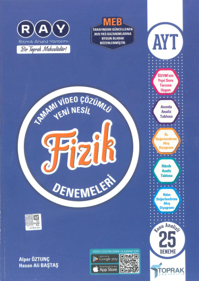 AYT Fizik RAY 25 li Denemeleri Vega Efsanesi