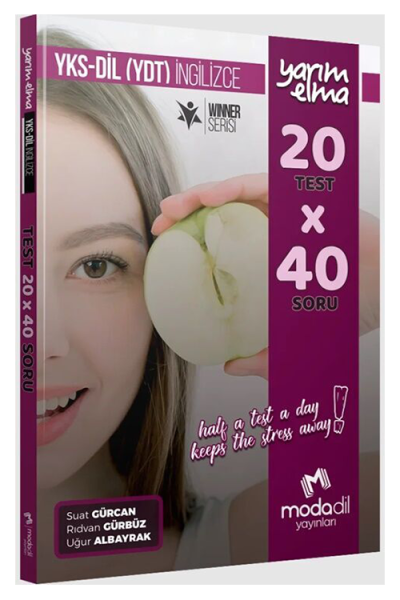 YKS Dil (YDT) İngilizce Yarım Elma 20x40 Mini Test Modadil Yayınları Vega Efsanesi