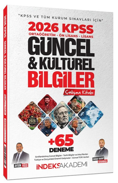 2026 KPSS Güncel ve Kültürel Bilgiler Çalışma Kitabı 65 Deneme İlaveli İndeks Akademi Yayıncılık Vega Efsanesi