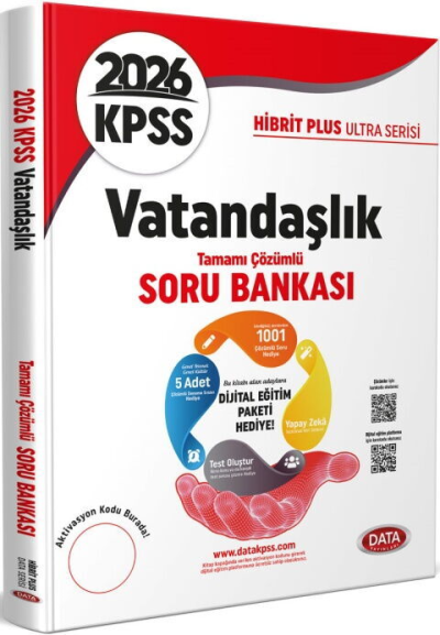 2026 KPSS Vatandaşlık Hibrit Plus Ultra Serisi Karekod Çözümlü Soru Bankası Data Yayınları Vega Efsanesi