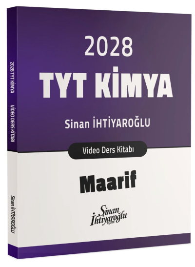 TYT Kimya Maarif Video Ders Kitabı Sinan İhtiyaroğlu Vega Efsanesi