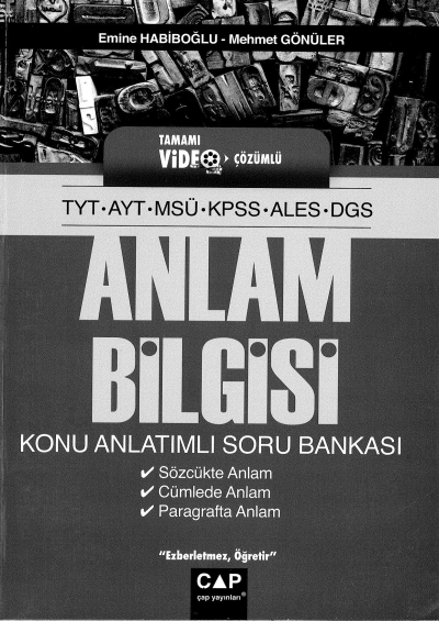 Anlam Bilgisi Konu Anlatımlı Soru Bankası Vega Efsanesi
