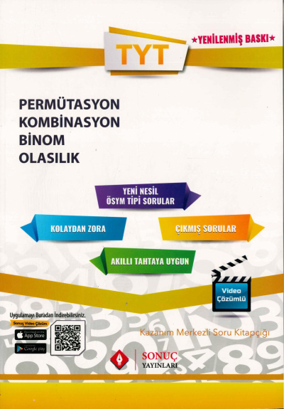 TYT PERMÜTASYON KOMBİNASYON BİNOM OLASILIK SORU KİTAPÇIĞI Vega Efsanesi