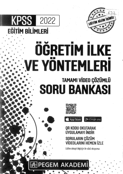 2022 KPSS Eğitim Bilimleri ÖĞRETİM İLKE VE YÖNTEMLERİ SORU BANKASI Vega Efsanesi