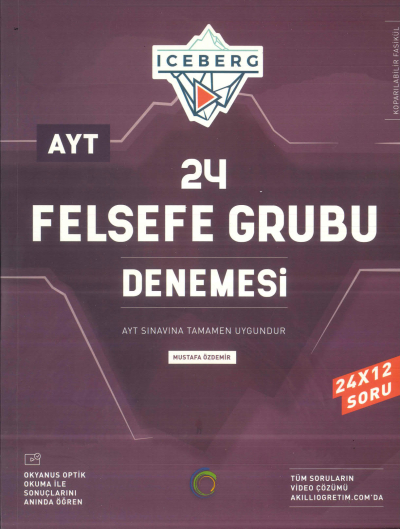 AYT Felsefe Grubu Iceberg 24 Deneme Okyanus Yayınları Vega Efsanesi