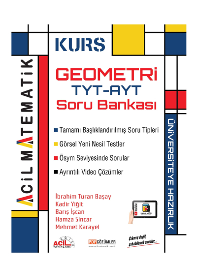 TYT AYT Geometri KURS Soru Bankası Acil Yayınları Vega Efsanesi