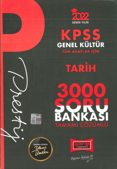 PRESTİJ SERİSİ 3000 SORU TARİH SORU BANKASI ÇÖZÜMLÜ Vega Efsanesi