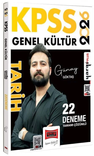 2026 KPSS Genel Kültür Tamamı Çözümlü Tarih 22 Deneme (Günay Göktaş) Yargı Yayınları Vega Efsanesi