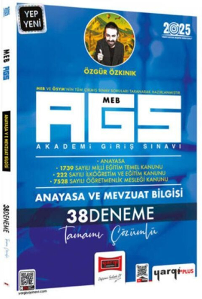 2025 MEB-AGS Anayasa ve Mevzuat Bilgisi Tamamı Çözümlü 38 Deneme Yargı Yayınları Vega Efsanesi