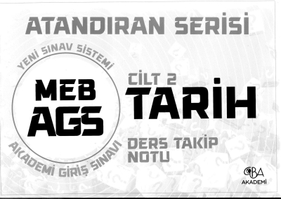 2025 MEB AGS Tarih Ders Takip Notu CİLT 2 CBA Akademi