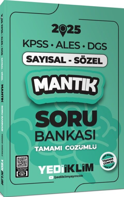 2025 KPSS ALES DGS Sayısal-Sözel Mantık Tamamı Çözümlü Soru Bankası Yediiklim Yayınları Vega Efsanesi