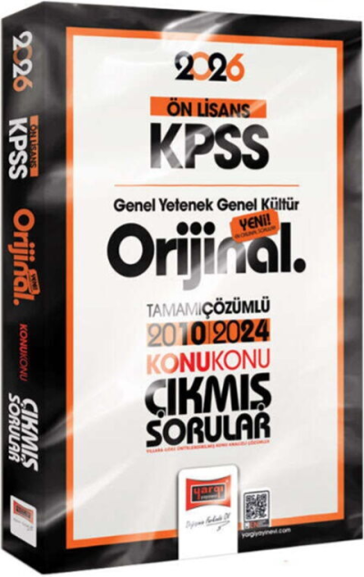 2026 KPSS Ön Lisans GK GY Orijinal 2010 2024 Konu Konu Çıkmış Sorular Yargı Yayınları Vega Efsanesi
