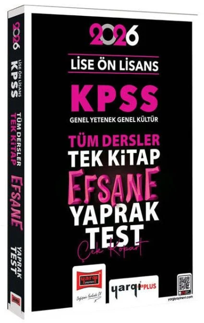 2026 KPSS Lise Ön Lisans Efsane Yaprak Test Yargı Yayınları Vega Efsanesi