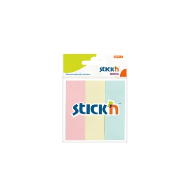 3 Pastel Renk Kağıt Ayraç 50 Yaprak 76x25 Yapışkanlı Not Kağıdı Vega Efsanesi