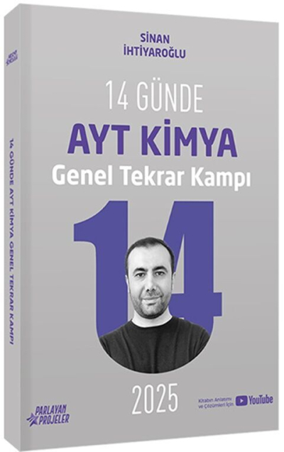 2025 14 Günde AYT Kimya Genel Tekrar Kampı Video Ders Takip Kitabı Sinan İhtiyaroğlu Parlayan Projeler Vega Efsanesi