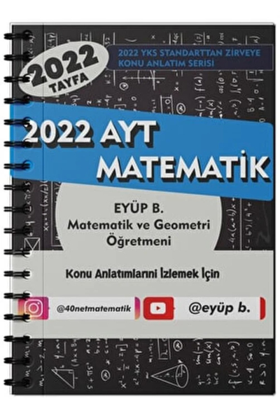 Eyüp B. 2022 Matematik TYT Video Ders Notları Vega Efsanesi