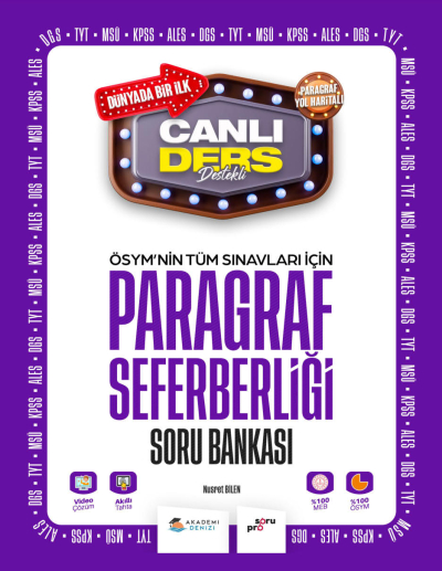 ÖSYM nin Tüm Sınavlar İçin Paragraf Seferberliği Soru Bankası Vega Efsanesi