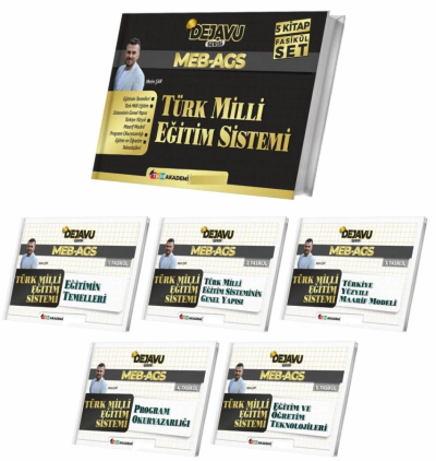 MEB-AGS Türk Milli Eğitim Sistemi DEJAVU Konu Anlatımlı 5'li Fasikül Set TKM Akademi Vega Efsanesi