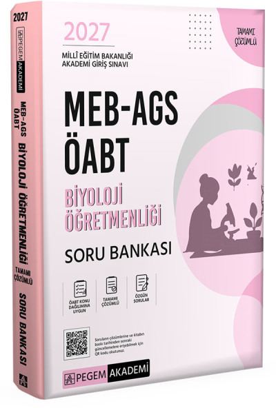 2027 ÖABT MEB-AGS Biyoloji Öğretmenliği Soru Bankası Çözümlü Pegem Akademi Yayınları Vega Efsanesi