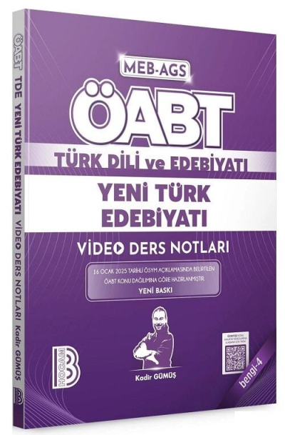 2025 ÖABT MEB-AGS Türk Dili ve Edebiyatı Yeni Türk Edebiyatı Video Ders Notları Bengi-4 Kadir Gümüş Benim Hocam Yayınları Vega Efsanesi