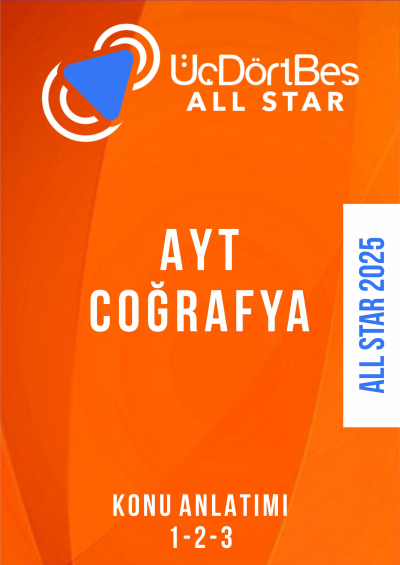 ALL STAR AYT COĞRAFYA Konu Anlatım (1-2-3 Hepsi Bir Arada)