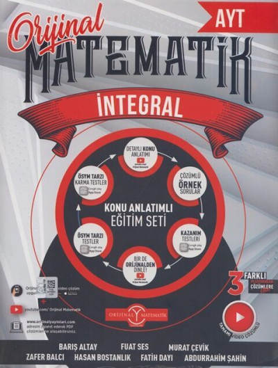 AYT İntegral Konu Anlatım Eğitim Seti Orijinal Yayınları