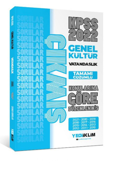 2022 KPSS Genel Kültür Vatandaşlık Konularına Göre Tamamı Çözümlü Çıkmış Sorular Vega Efsanesi