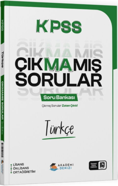 KPSS Türkçe Çıkmamış Sorular Soru Bankası Akademi Denizi Vega Efsanesi