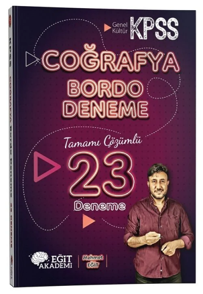 2026 KPSS Coğrafya Bordo 23 Deneme Çözümlü Eğit Akademi Vega Efsanesi