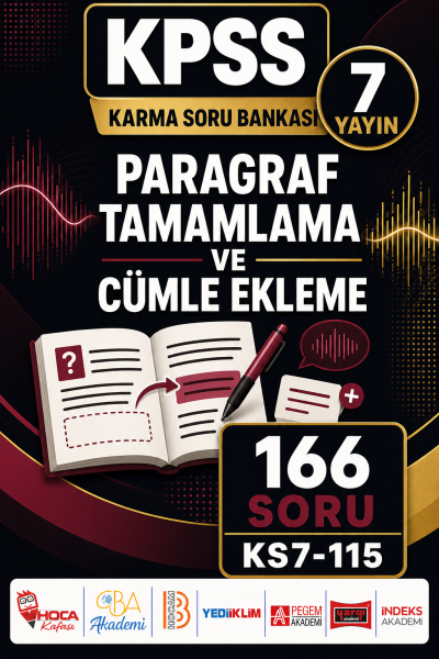Paragraf Tamamlama ve Cümle Ekleme 7 Yayın 166 Soru Vega Efsanesi