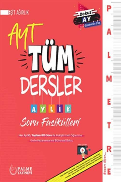 Palmetre Ayt Eşit Ağırlık Tüm Dersler Aylık Soru Fasikülleri