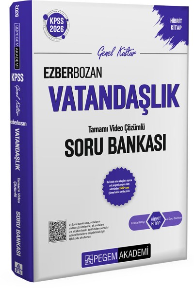 2026 KPSS Vatandaşlık Ezberbozan Soru Bankası Çözümlü Pegem Akademi Yayınları Vega Efsanesi