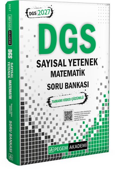 2027 DGS Sayısal Yetenek Matematik Tamamı Video Çözümlü Soru Bankası Pegem Akademi Vega Efsanesi