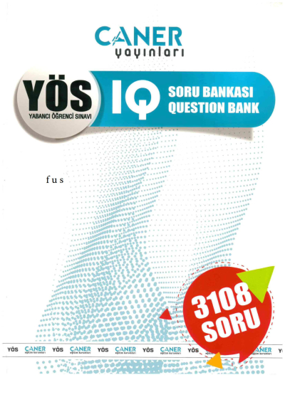 Caner Yayınları YÖS IQ Soru Bankası 3108 Soru Vega Efsanesi